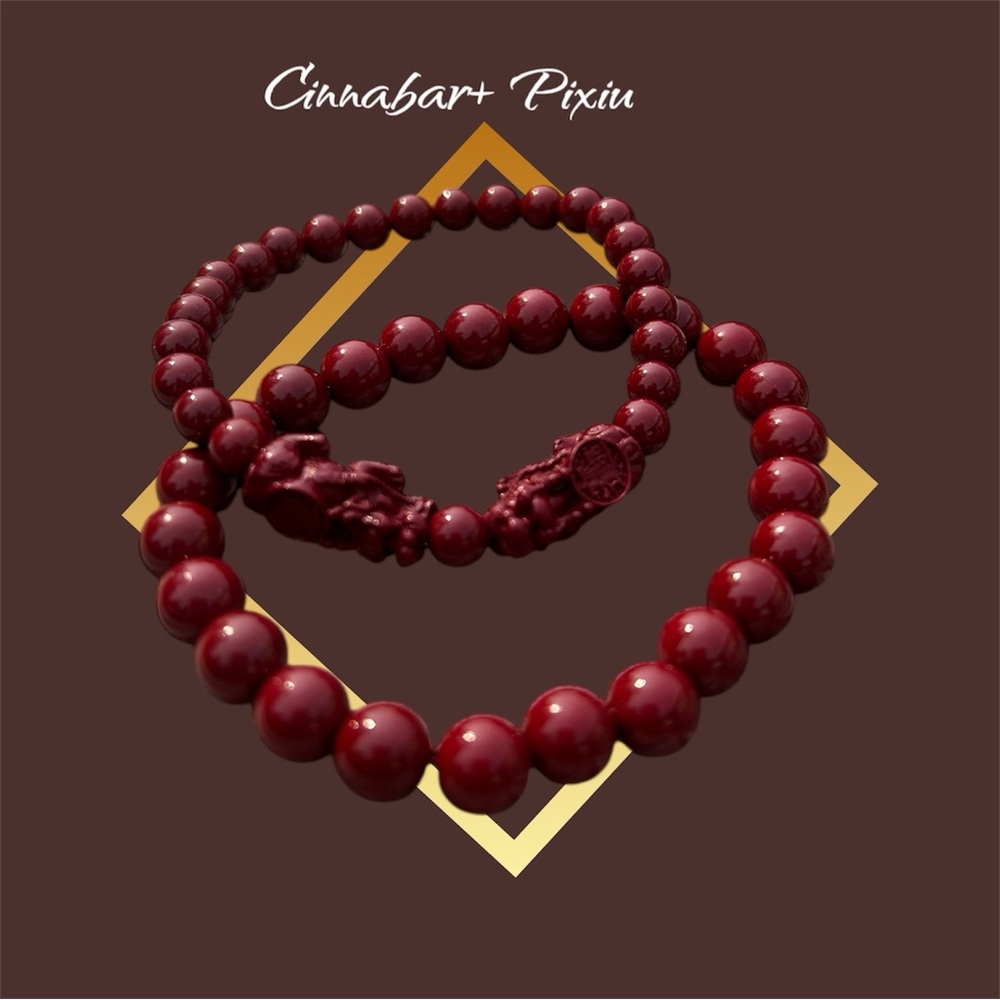 Red Beaded Bracelet Set